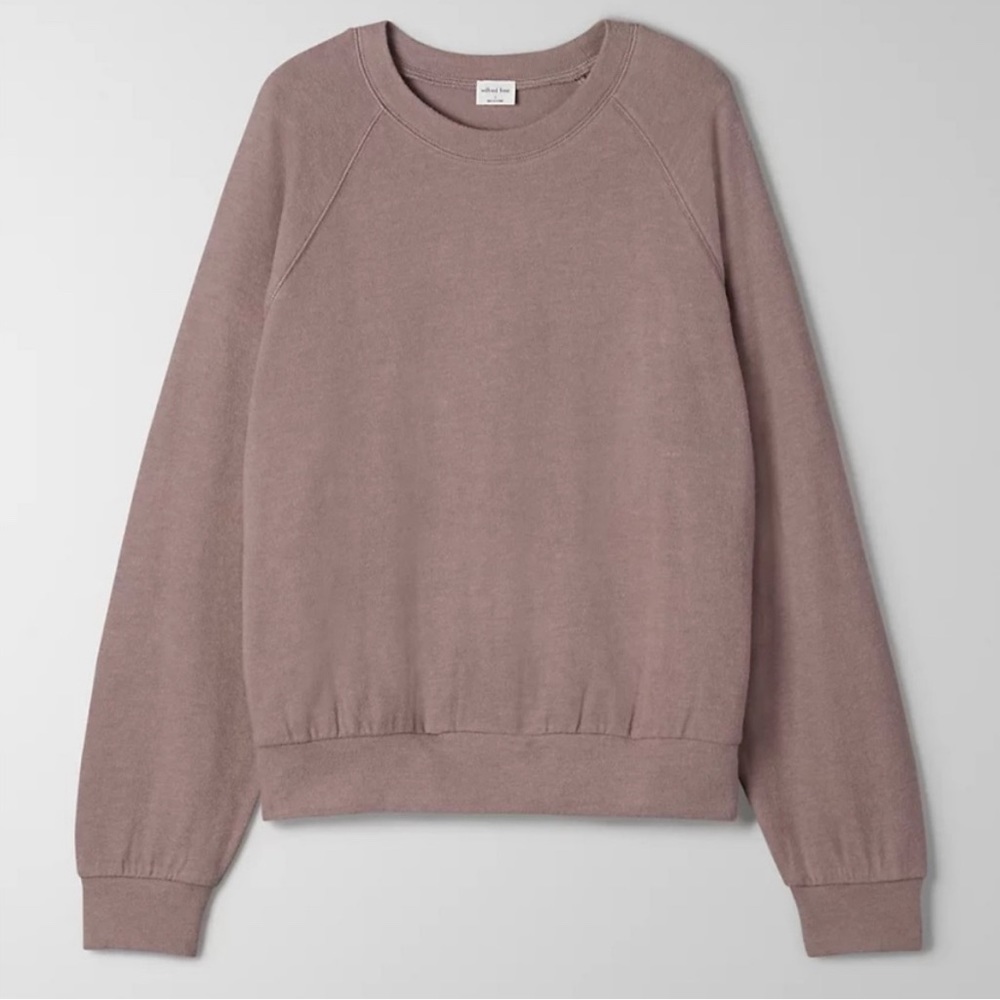 Aritzia wilfred stone taupe campus top xsmall xs like new